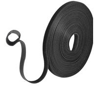 10m Attache Cable,Rouleau Scratch Autocollant,Rouleau Scratch Serre Cable,Sangle Réutilisable Câble Management,pour Ranger et Organiser Câbles,pour Accueil et Bureau(10mm de Large, Noir)