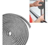10m Brosse Joint Joint Brosse Autocollant, Bande d'Étanchéité à Brosse 9mm x 5mm, Gris pour Portes Coulissantes et Fenêtres, Isolation contre les Courants d'Air et Économie d'Énergie