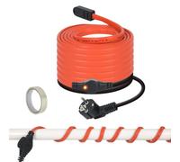 10m Câble chauffant antigel avec thermostat 25W/m pour chauffage de tuyaux | Inscrip Bande chauffante autorégulante antigel pour conduites d’eau, plantes, gouttières et palmiers, IP65, Plug & Play