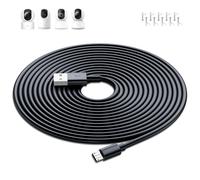 10M Câble de Charge USB vers Micro USB pour XIAOMI Camera 2K/Pro, Câbles d'extension d'alimentation de Caméra de Sécurité pour XIAOMI MI/YI/Cloud Camera,pour Wyze/Nest/Arlo Q/Furbo Dog Cam,Noir