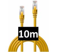 Cordon RJ45 catégorie 5e F/UTP snagless jaune - 10 m