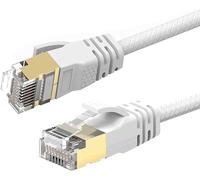 10M Cat 7A Câble De Réseau Ethernet Ultra Mince - Vitesse Jusqu'À 40Gbs-1000Mhz Compatible Avec Cat5 Cat5E Cat6 Cat6A Cat7 Cat7A+ Pour Routeur Modem Les Réseaux À Grande Vitesse