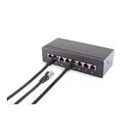 10m CAT6 Câble patch Câble réseau Câble plat Ethernet LAN DSL Câble plat gris