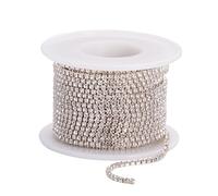 10m Chaîne Claw Cristal Pour Bijoux Chaîne Fermée Strass Et Décorative Pour Couture Et Artisanat