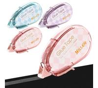 10M Colle Roller, 4 Pcs Scotch Double Face Transparent, Souris Roller Colle Ruban Adhésif Double Face, Scotch Scrapbooking Accessoires Pour Travaux Manuels, Cartes, Journal, Album Photo