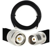 10m de câble coaxial TNC mâle à TNC femelle - tout cuivre HF400 Rallonge coaxiale flexible 50 ohms (équivalent LMR400 UF UltraFlex) - pour les appareils WLAN LAN