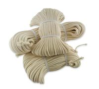 10m de mèche ronde pour lampe à huile Bande de mèche pour lanterne 100% coton 1,5mm