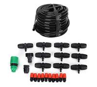 10m DIY Automatic Watering Kit | Adjustable Nozzles for Garden/Greenhouse/Balcony | 32.8ft Hose with 10 Spray Nozzles | Water Saving Irrigation System