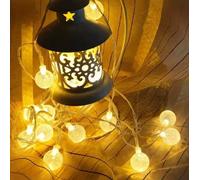 10M Guirlande Lumineuse Solaire, Guirlande Intérieur Lumineuse, Guirlande Lumineuse Exterieure, Guirlande Solaire Exterieur, 8 Modes Avec Télécommande Pour Terrasse Mariage Balcon Outdoors,Blanc Chaud