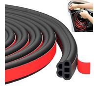 10M Joint de Porte Caoutchouc de Voiture,Double Couche Universelle Joint Porte Auto Entree,Resistente Joint de Porte D'entrée Caoutchouc,Joint Etancheite Voiture Autocollant pour Isolation Phonique