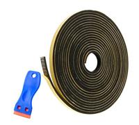 10m Joint Mousse Adhésif Autocollant, Joint pour Plaque de Cuisson avec Petit Grattoir, 6 x 3mm x 5m Joints Plaque de Cuisson, grattoir Plaques Vitrocéramique, pour Évier et Cuisinières Électriques