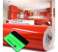10m Oracal 621 brillant 032 rouge clair film traceur + raclette film adhésif ...