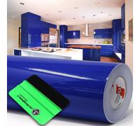 10m Oracal 621 Brillant 049 Bleu Royal Film pour Découpe + Raclette Meubles