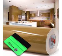 10m Oracal 621 Brillant 092 Cuivre Film pour Découpe + Raclette Adhésif Meubles