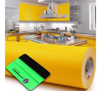 10m Oracal 631 019 Signal Jaune Mat 63cm Film pour Découpe + Raclette Meubles