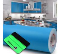 10m Oracal 631 Mat 053 Bleu Clair 63cm Traceur + Rakel Meuble Film
