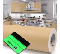 10m Oracal 631 Mat 818 Jaune Safran 63cm Film pour Découpe + Raclette Meubles