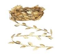 10m Plante Artificielle Tombante, Guirlande Artificielle de Feuilles Découpable, Faux Lierre Artificiel pour Jardin Mariage Loisirs Créatifs Fête Bricolage Décoration Bricolage Artisanat (Doré)