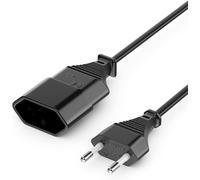 10m Rallonge Câble Euro Électrique Type C Fiche Euro Prise vers Type-C Euro Jack TV PC Moniteur Lampes Beamer Appareils Ménagers - Noir