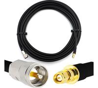 10m SMA mâle vers PL259 RG214U Câble coaxial CB SMA mâle vers UHF mâle RG214 Extension 50 Ohm - pour HAM CB Radio Antenne TOS Mesureur Amateur Ondes Courtes HF