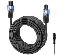 10M Speakon to Speakon Cables Professional 13 Gauge Audio Cord DJ/PA Speaker Cable with Twist Lock