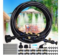 10M Système de Brumisation,Brumisateurs de Jardin,Brumisateur Terrasse Système de Refroidissement de Brumisation,Kit de Tuyau Brumisateur Extérieur pour Jardin Parasol Serr