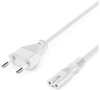 10m Type C Power Cable European Plug to European C7 Female Plug Power Cable Euro 8 Small TV Blu-Ray Device DVD Receiver Devices Power Supplies White