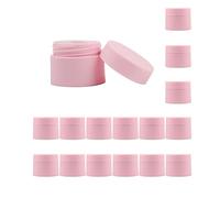 10ml / 10g Mini Cream pot avec couvercle cosmétique échantillon récipient large bouche étanche récipient en plastique produits de beauté crème pour le visage bricolage (paquet de 20, Rose)