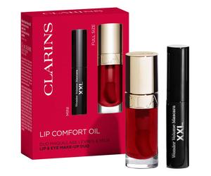 10ml CLARINS Lip Comfort Oil Lip & Eye Make-Up Duo