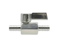 10mm -10mm Hose Barb Self-made 304 Stainless Steel Ball Valve Water And Oil Hoses Tube valve
