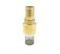 10mm 12mm 14mm 16mm 19mm 25mm 32mm OD Tuyau cannelé Laiton Clapet Anti-Retour Crépine Filtre Clapet inférieur Clapet de Pied for l'eau(12mm)