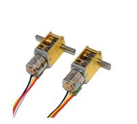 10mm Full Metal Gearbox Gear Stepper electronic starter DC 5V 6V Reducer Stepping electronic starter Single Axis/Double shaft DIY NWPNLXEA((A) Ratio 21,Double-shaft)