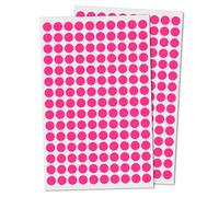 10mm Gommettes Autocollantes Rondes - Rose, 3000 Pieces