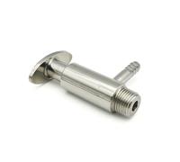 10mm Hose Barb OD 304 Stainless Steel External Thread Sampling Valve Fit 1/4" Tri Clamp