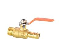 10mm Hose Barb x 3/8" BSP Male Thread Brass Shut Off Ball Valve Long Handle