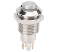 10mm Metal Push Button Switch Waterproof SelfLocking Start Switch with Light 3V(Blue )