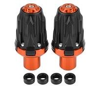 10mm Motorcycle Exhaust Frame Sliders, Anti Crash Pad Falling Protector, High Torsion Resistance Frame Slider for Racing, Fast Screw - On Mounting with Aluminum Alloy T6063, Fit Mo (Orange)