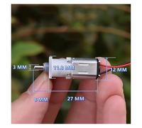 10mm N20 Planetary Geabox Gear electronic starter DC 3V 5V 6V 45RPM Slow Speed Gear Reduction electronic starter 3mm D Shaft DIY Smart Robot Toy Car CZAOINCU