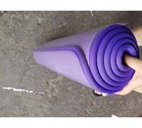 10mm Thick Extra Wide Yoga Mat 183x80/61cm with Border Stitching, Non-Slip Exercise Mat for Women, Home Gym, Pilates (Purple/Blue/Black/Pink) (purple, 183 * 80 * 1 single pad + strap)