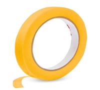 10mm x 50meter S cotch 244 Ruban de masquage professionnel - Ruban de masquage -Ruban crêpé -Ruban de polissage -Pour bords de couleur nets-Résistant aux UV - Pour l'intérieur et l'extérieur -Doré