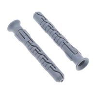 10mm x 80mm Chevilles murales longues en plastique pour vis, Ancrages expansion en nylon pour une fixation sécurisée dans la brique, le béton et les murs (50pcs)