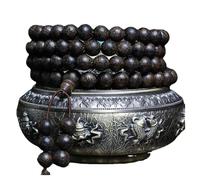 10mm108beads,Lllunimon Brunei 108 Bracelet en bois d'agar collier, bracelet en bois de santal naturel, perles de prière, perles de chapelet pour hommes femmes