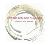 10ohm-910k Resistors kit 80values 5% SMD Resistor 0402/0805/1206/2010 Assortment kits 10R 100R 1K 10K 100K 1.2k 12K 120K NWPNLXEA(0805-2000pcs)