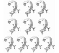 10Pack Crochets de fixation lumière DJ C Clamp 35-52mm, Half Coupler pour truss, portique lumière et projecteurs PAR