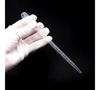 10pc 0.2/0.5/1/2/3/5 / 10ML Pipette transparente jetable en plastique de sécurité Pipette compte-gouttes Type Pipette Fournitures éducatives(5ML)