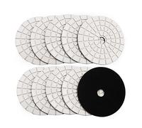 10pc 4 "tampons De Polissage Diamantés Humides Pour Disques De Meulage De Granit De Pierre 100mm
