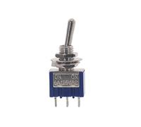 10PC/5PC Interrupteur à Bascule Miniature Unipolaire Double Jet SPDT DPDT ON-Off-ON ON-ON 120VAC 6A 1/4 Pouce Montage MTS-102 103 202 (Color : MTS-102, Size : 10Pcs) ( Color : Mts-102 , Size : 10Pcs )