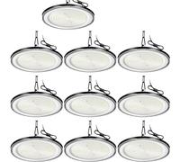 10PC 800W UFO High Bay Lumière D'entrepôt, Blanc froid 6500K 80000lm,Projecteur Intérieur, IP65 Éclairage de Salle Industriel D'atelier Lampe Pour Garage, Usine, Atelier, Gymnase