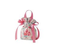 10PC Canvas Drawstring Candy Bag Retro Flower Wedding Gift Pouch Portable Storage Organizer For Party Chocolate Home Pour Bonbons