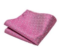 10pc Pocket Square Handkerchief Handmade Woven Silk Hanky Printed Hombre Pink Office Clothing Accessories(SP182)